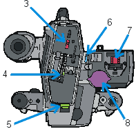 Bolex 16 Pro von hinten