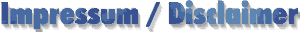 Impressum / Disclaimer